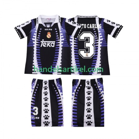 Real Madrid ROBERTO CARLOS 3 Retro Kinder 3rd Trikotsatz 1997 1998 Kurzarm